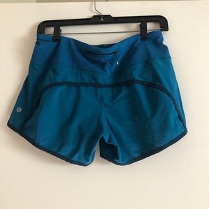 Blue Lululemon Running Shorts